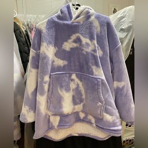 Kids Oodie Purple Tie Dye